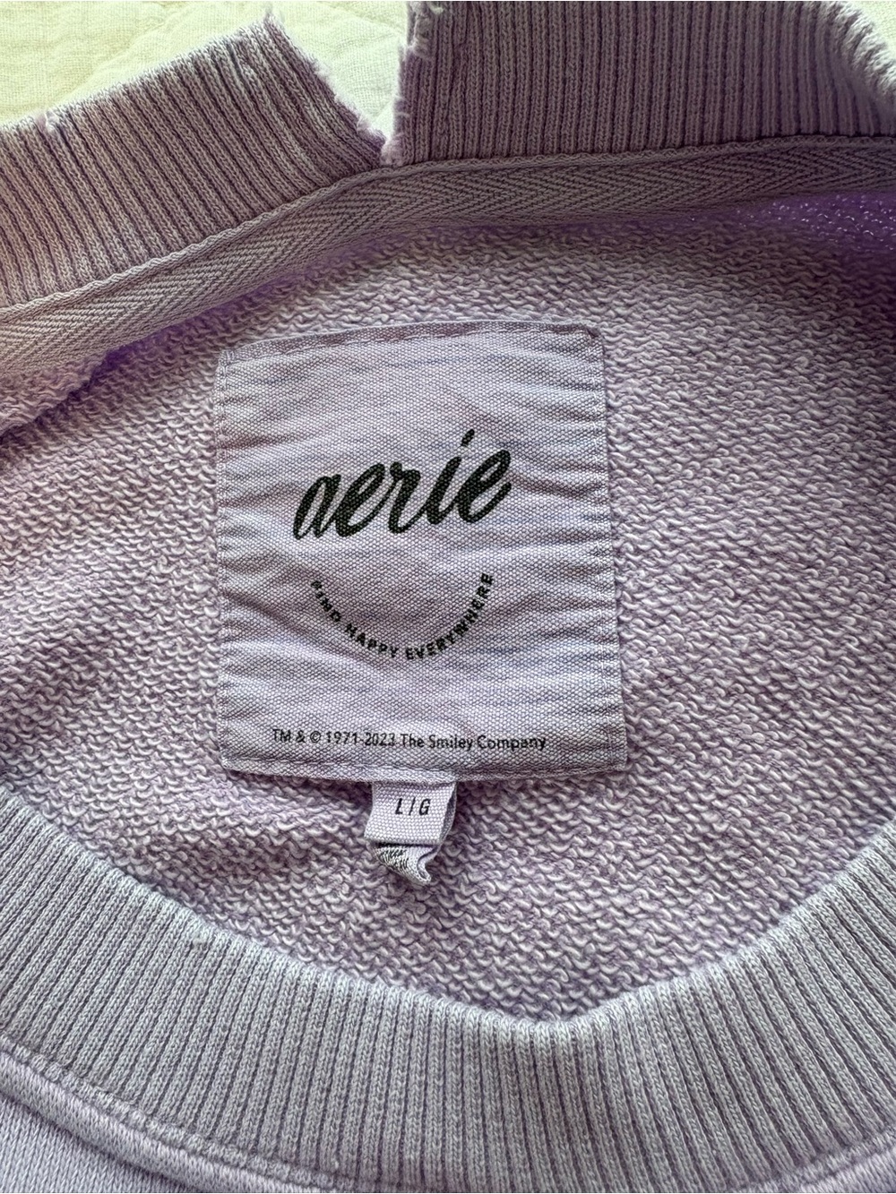 Aerie Lilac Graphic Crewneck - Picture 3 of 4